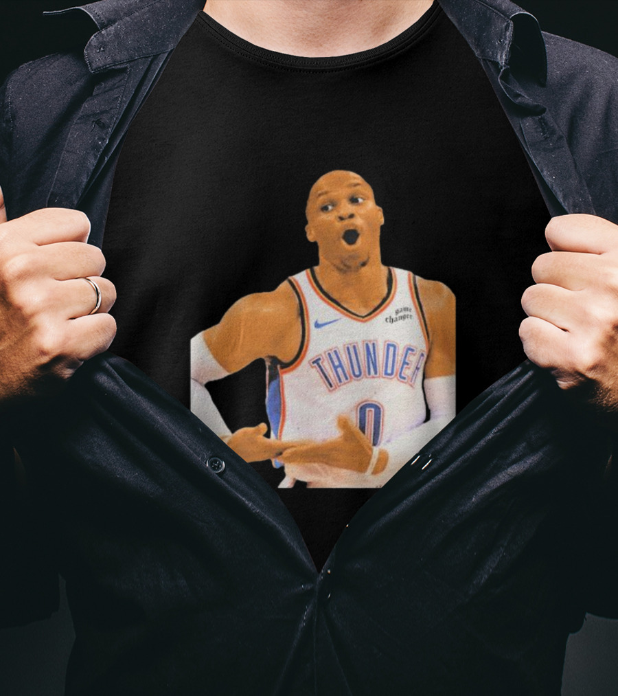 Thunder Rock The Baby Basketball Gesture Oklahoma City Thunder T-Shirt