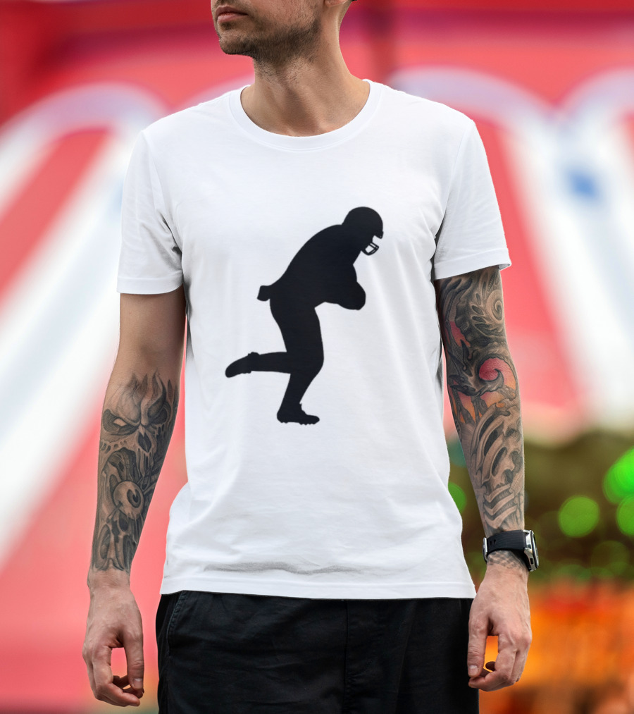 The Legend of the Cincy Hat Scamper Silhouette Football Player T-Shirt