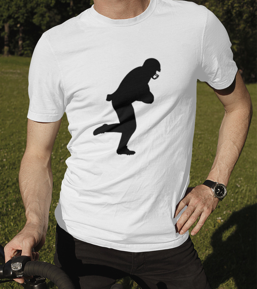 The Legend Of The Cincy Hat Scamper Silhouette Football Player T-Shirt