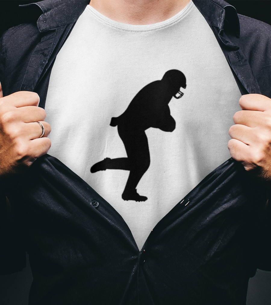 The Legend Of The Cincy Hat Scamper Silhouette Football Player T-Shirt