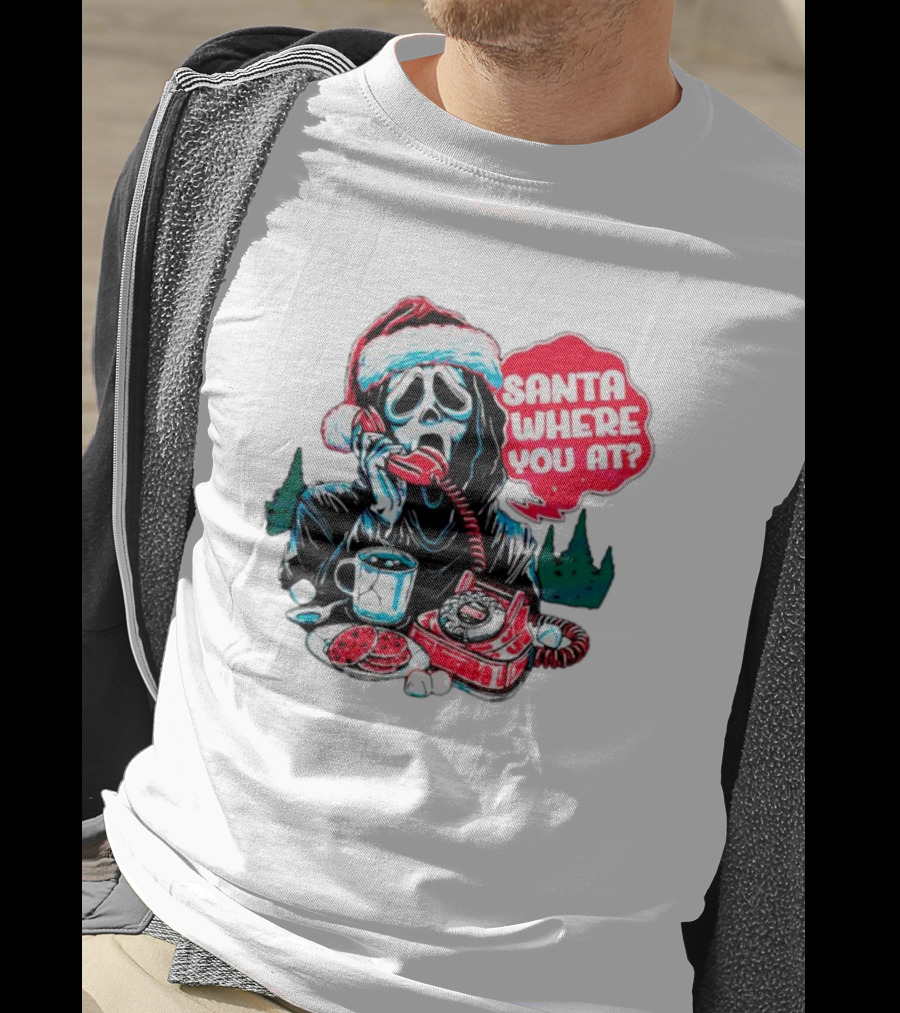 Ghost Face Santa Where You At? T-Shirt