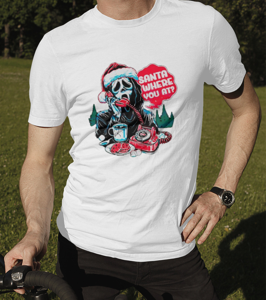Ghost Face Santa Where You At? T-Shirt