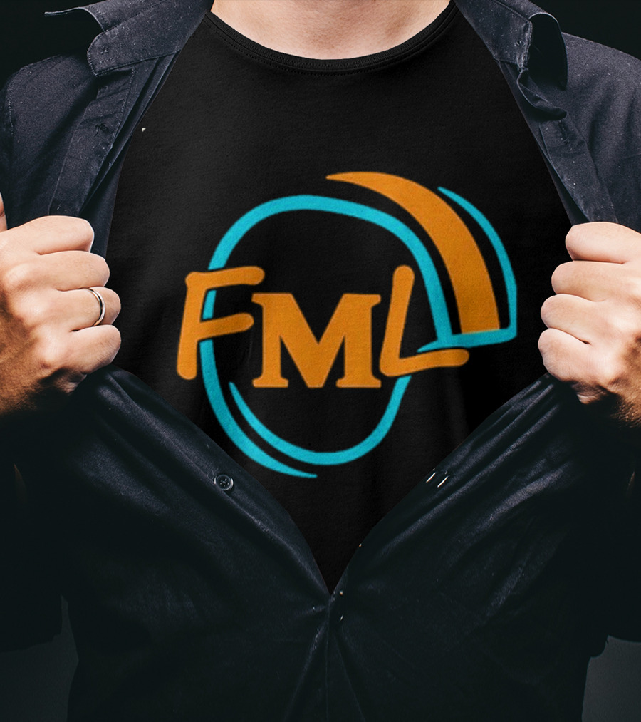 Miami Dolphins Fml Aqua Orange Football T-Shirt