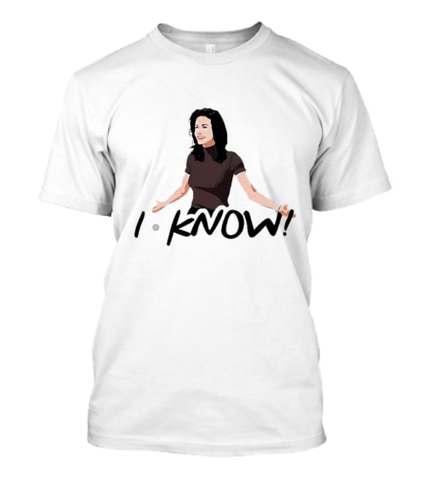 Monica Geller I Know Santa Friends I Know T-Shirt