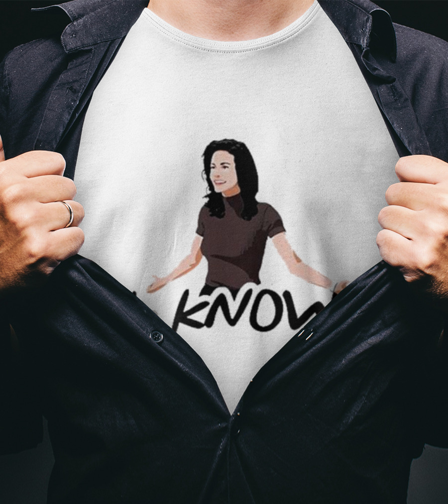 Monica Geller I Know Santa Friends I Know T-Shirt