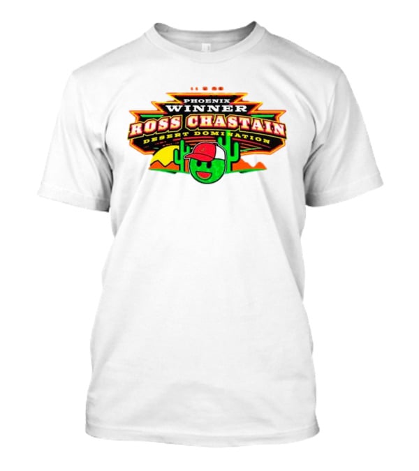 Phoenix Winner Ross Chastain Desert Domination 11.5.22 Cactus And Racing Helmet T-Shirt