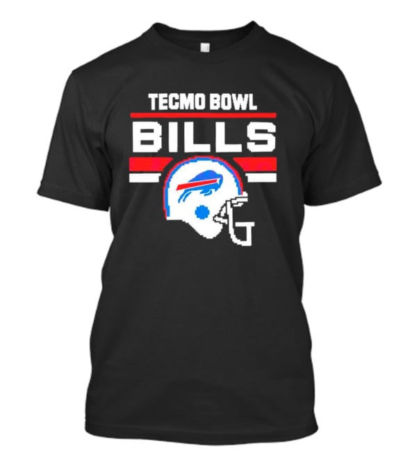 Tecmo Bowl Buffalo Bills Helmet NFL Football T-Shirt