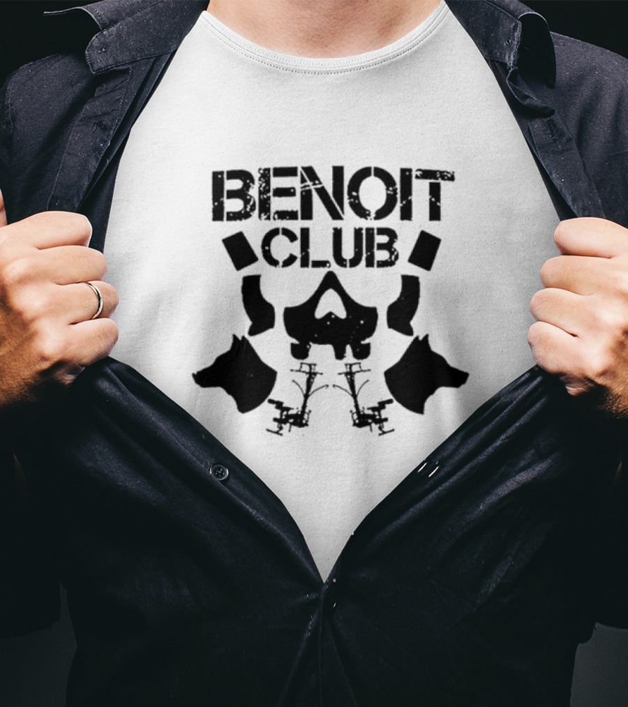 Benoit Club Skull And Wolf T-Shirt