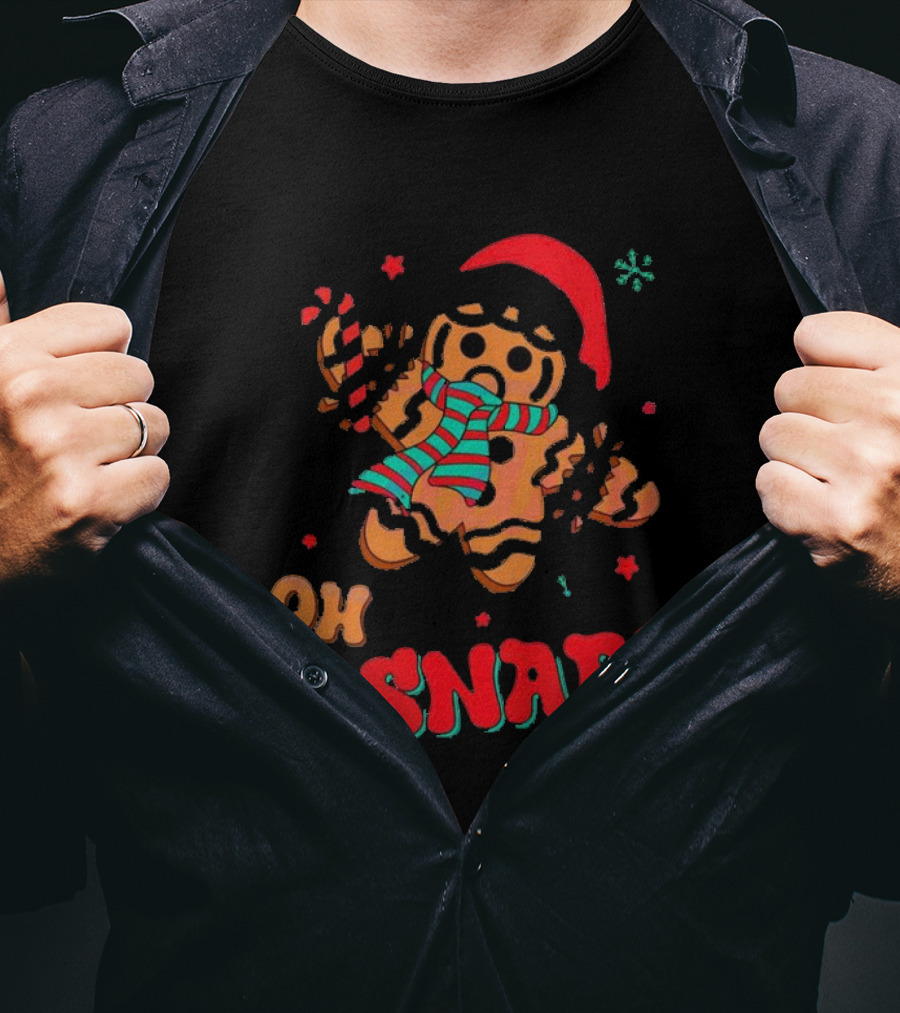 Oh Snap Gingerbread Christmas T-Shirt