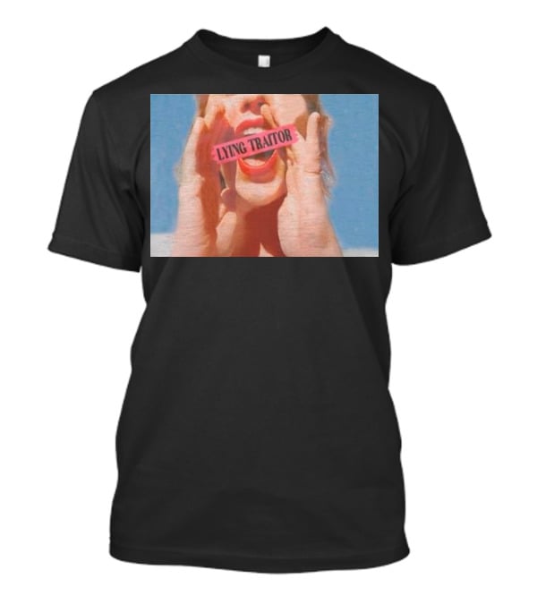 Lying Traitor Shouting Red Lips Hand Gestures T-Shirt