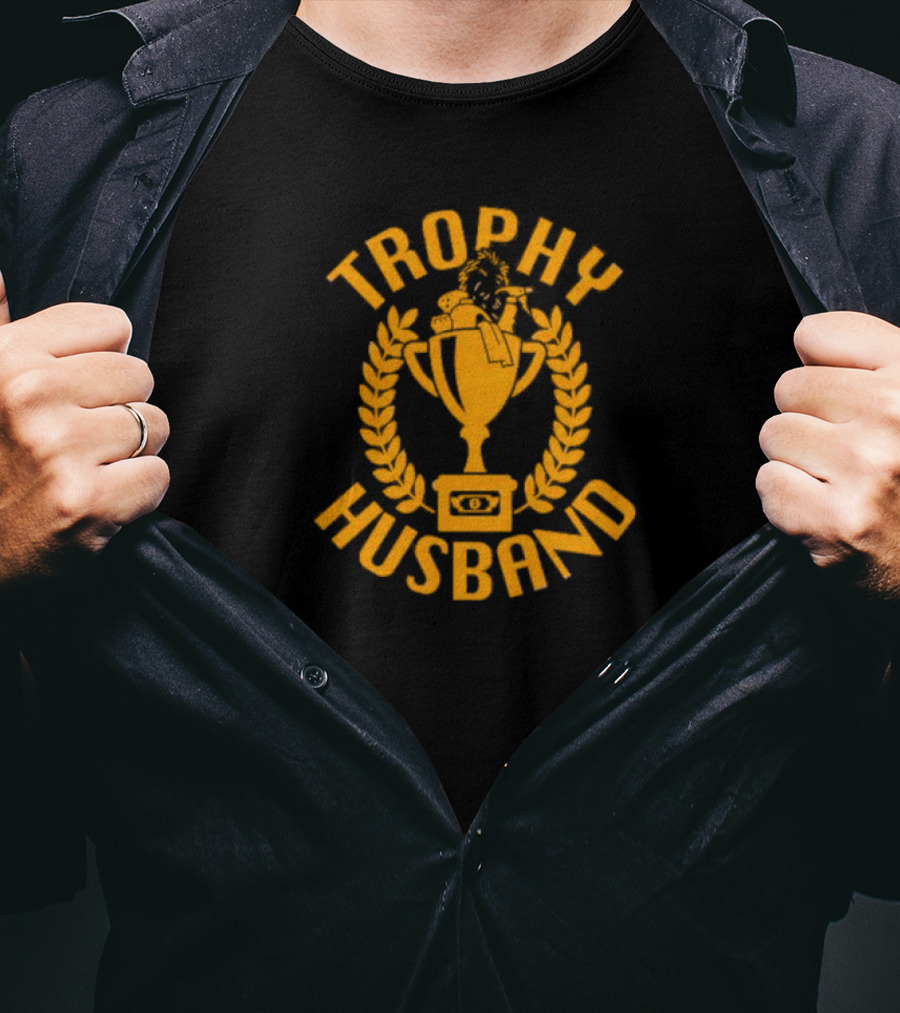 Trophy Husband Golden Cup Laurel T-Shirt