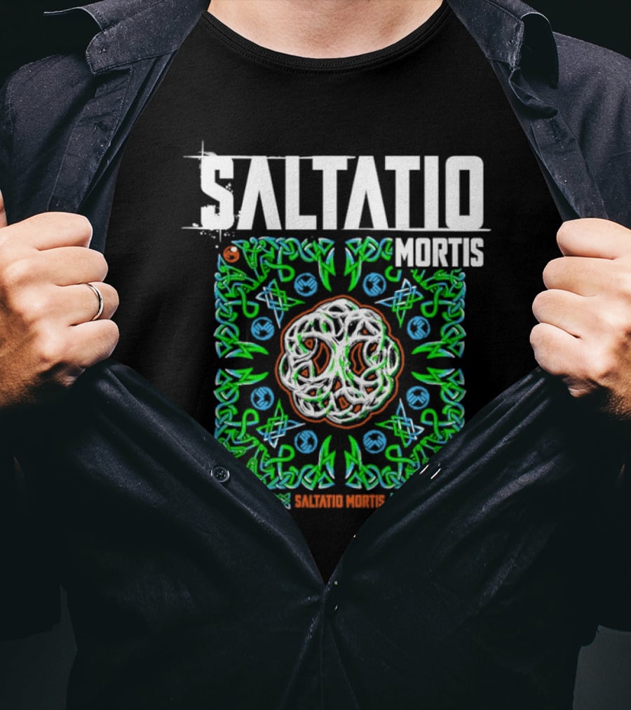 Saltatio Mortis Celtic Knotwork Green Mystical T-Shirt