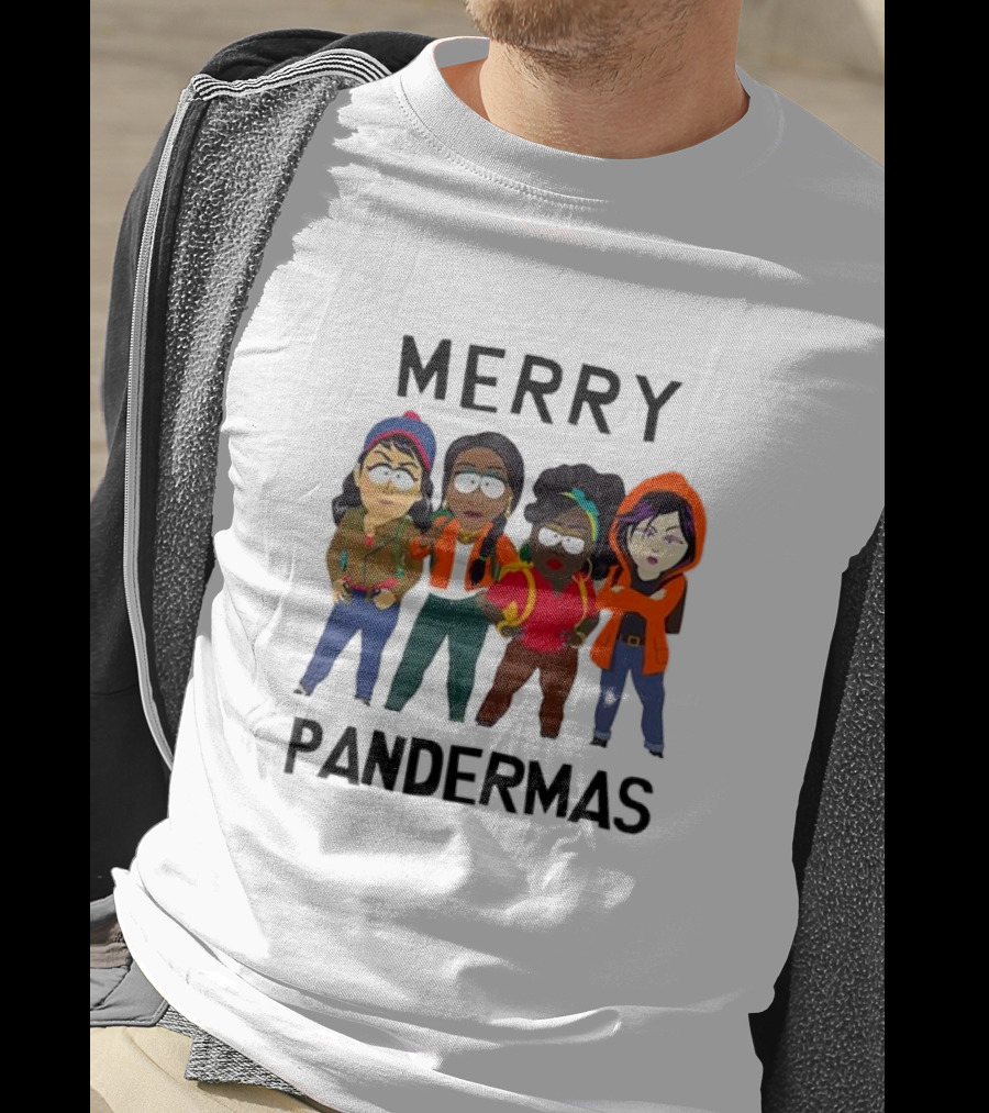 Merry Pandermas South Park Parody Characters Holiday T-Shirt