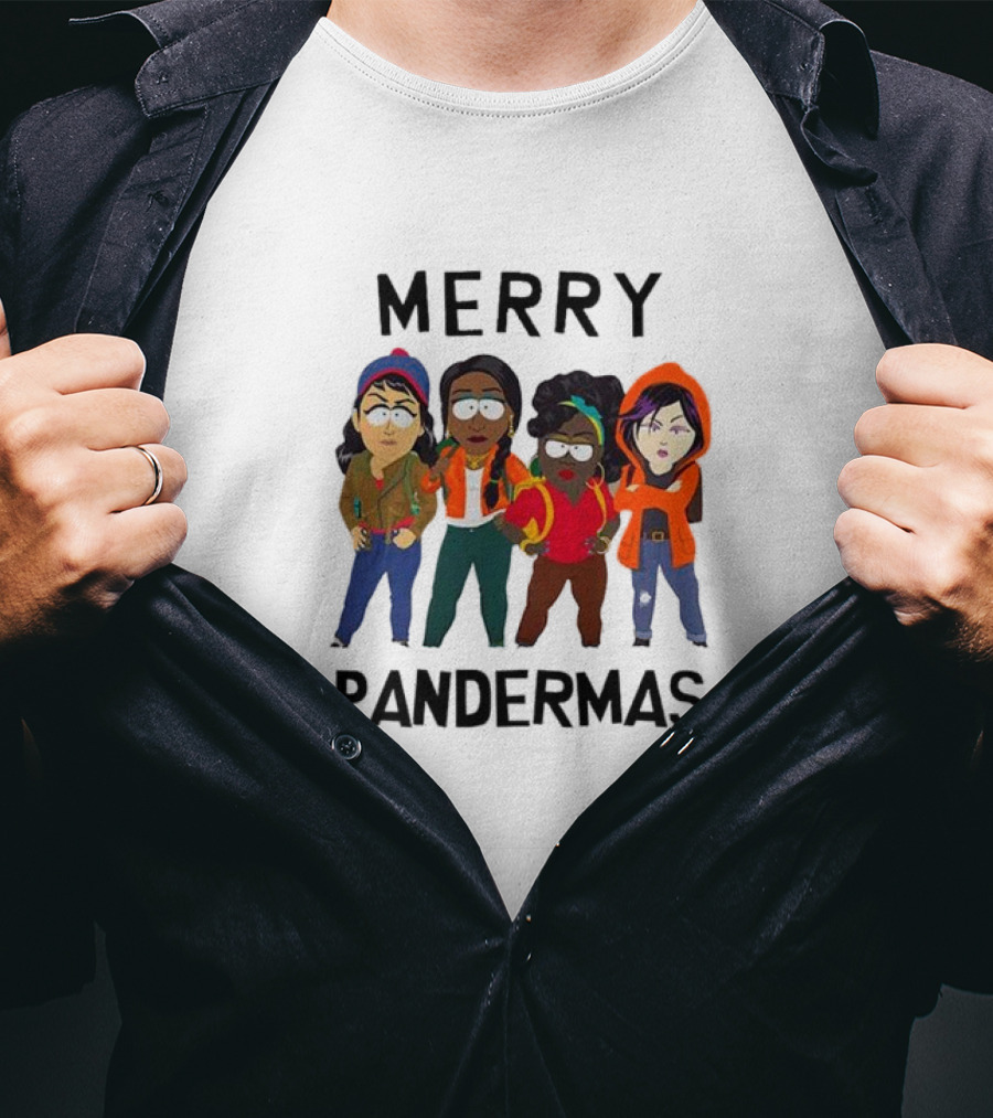 Merry Pandermas South Park Parody Characters Holiday T-Shirt