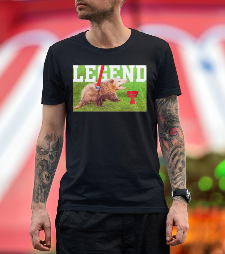 Opossum Legend Texas Tech Football T-Shirt