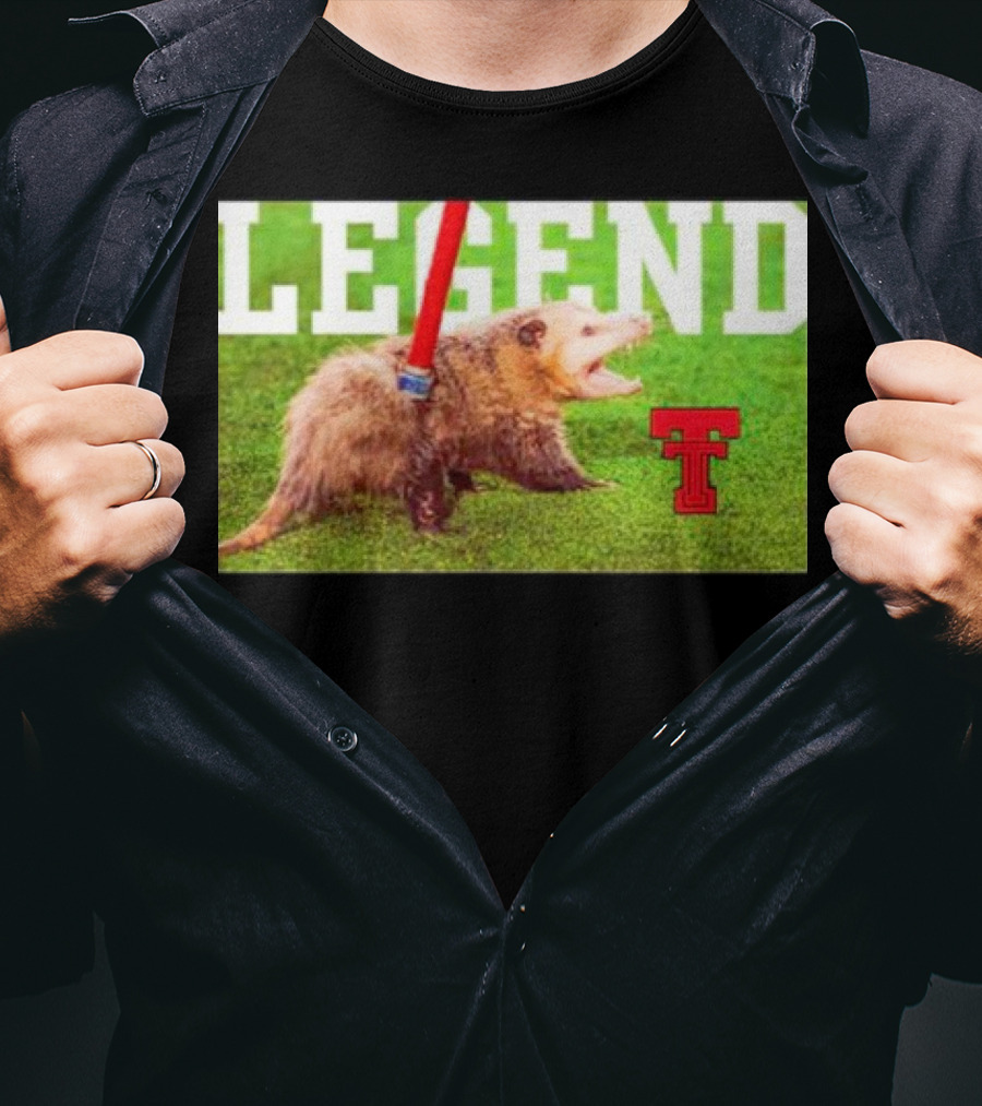 Opossum Legend Texas Tech Football T-Shirt