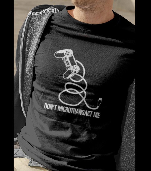 PlayStation Controller Wired Don't Microtransact Me T-Shirt