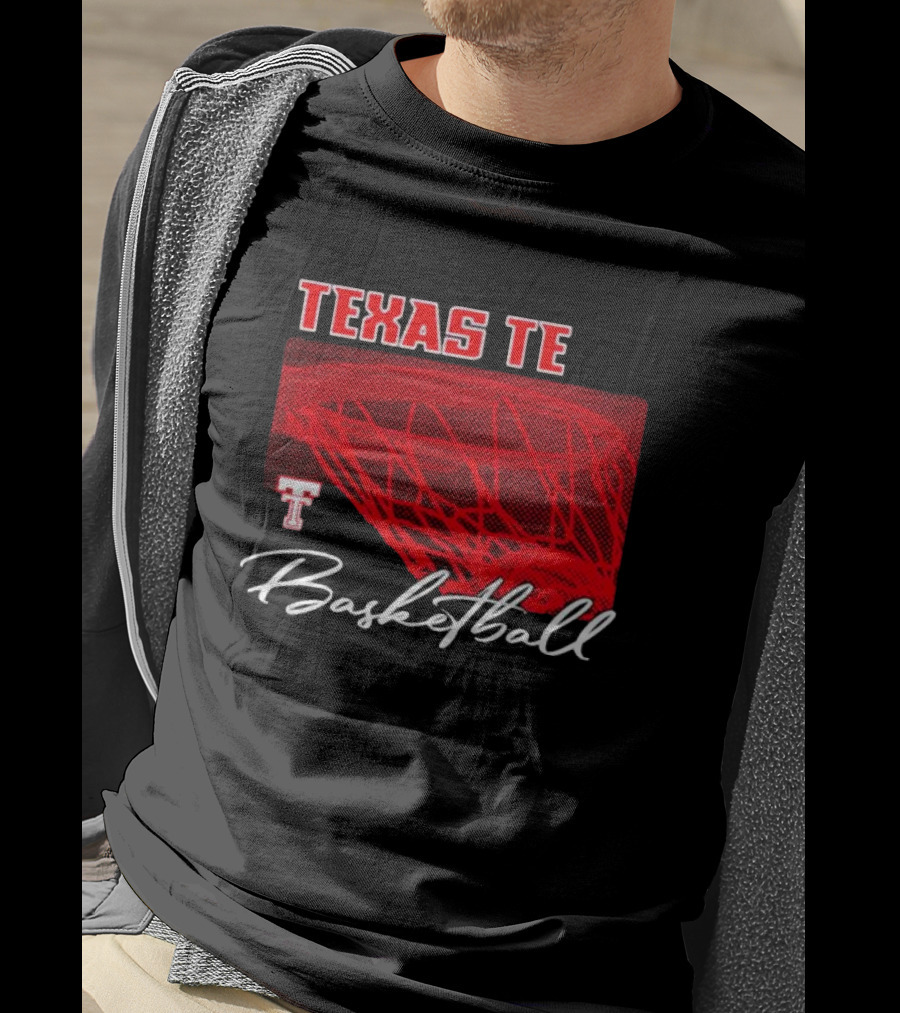 Texas Tech Basketball Red Net TT T-Shirt