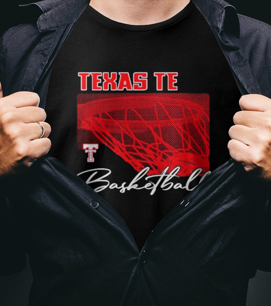 Texas Tech Basketball Red Net TT T-Shirt