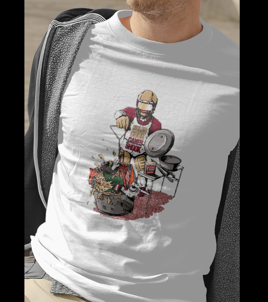 FSU Football Noles Cook Canes Shook Miami Hurricanes Rivalry T-Shirt