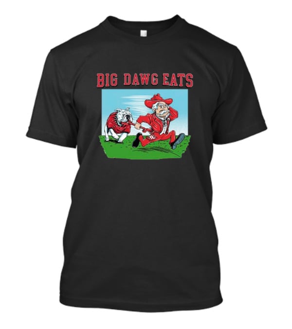 Georgia Bulldogs Big Dawg Eats Ole Miss Rebels T-Shirt