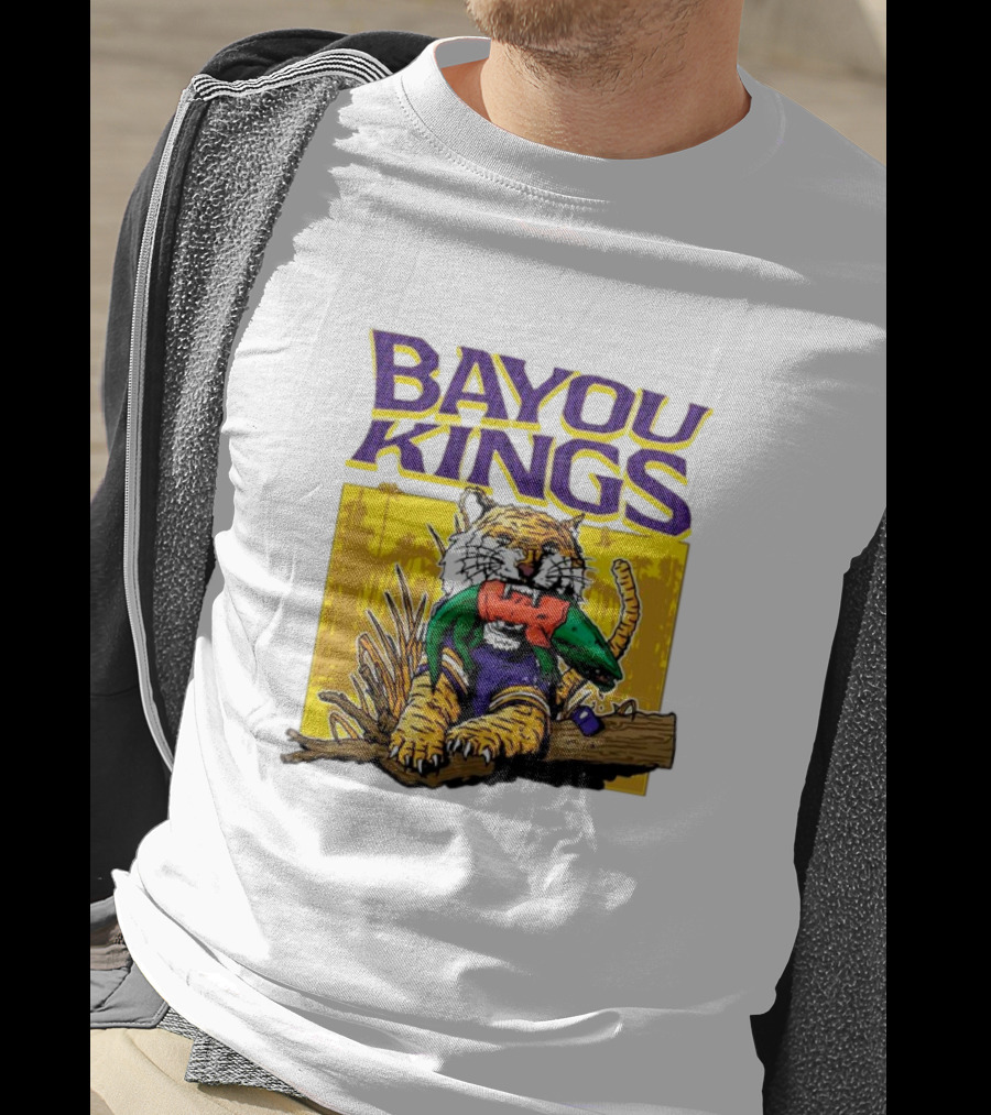 Bayou Kings LSU Tigers Vs. Florida Gators Tiger With Gator T-Shirt