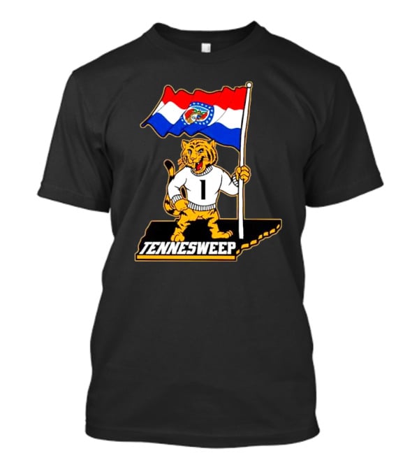 Missouri Tigers Tennesweep Flag Victory T-Shirt