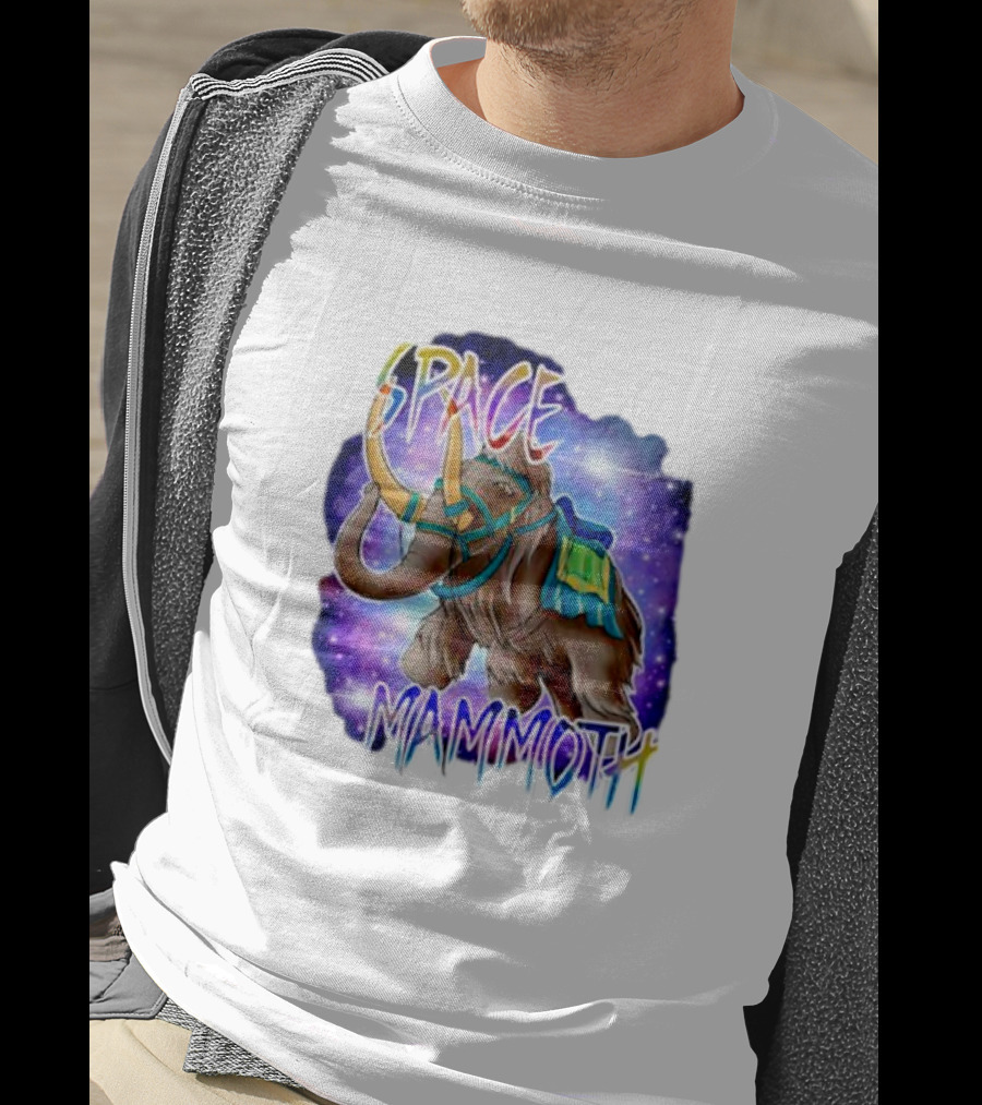 Space Mammoth Cosmic Adventure T-Shirt
