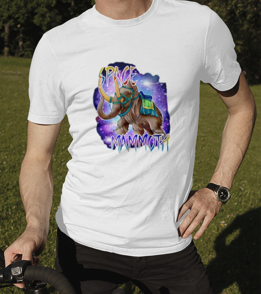 Space Mammoth Cosmic Adventure T-Shirt