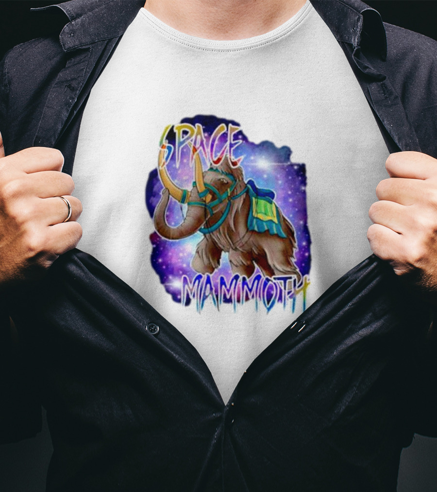 Space Mammoth Cosmic Adventure T-Shirt