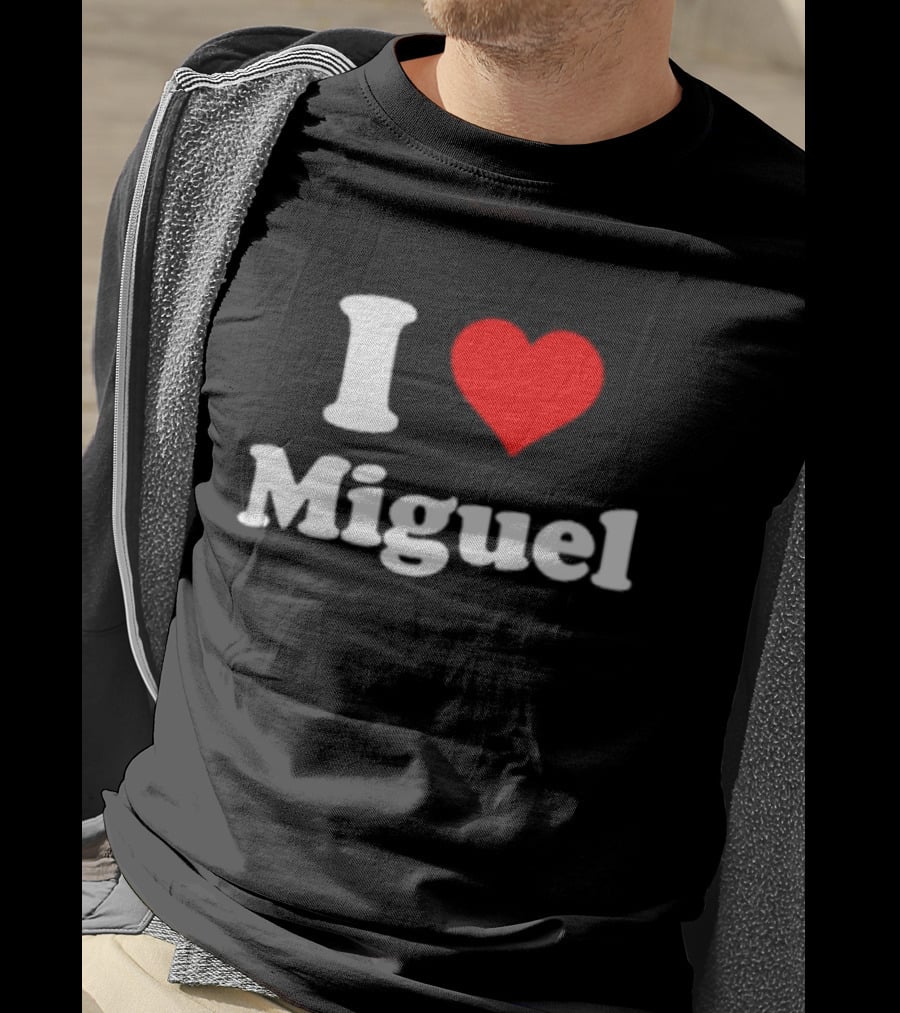I Love Miguel Red Heart T-Shirt