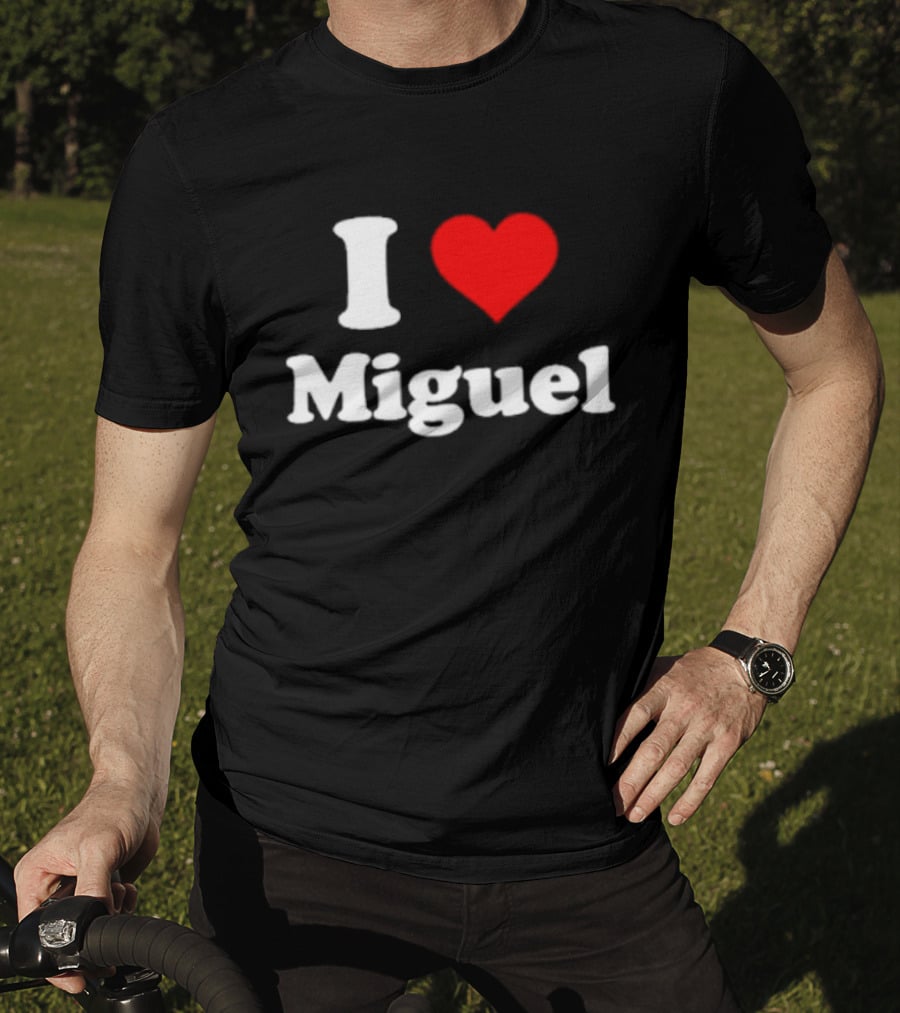 I Love Miguel Red Heart T-Shirt