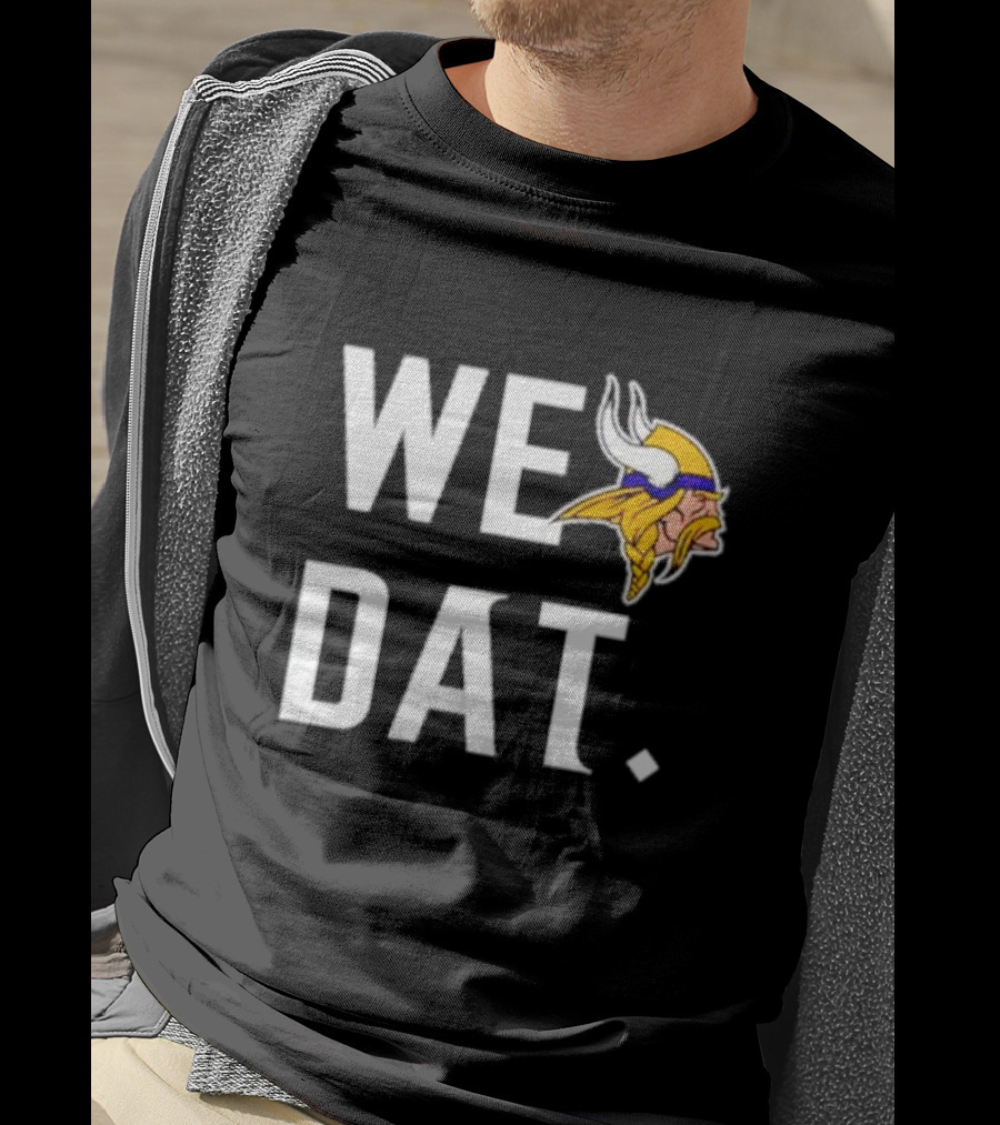 Minnesota Vikings We Dat Viking Head T-Shirt