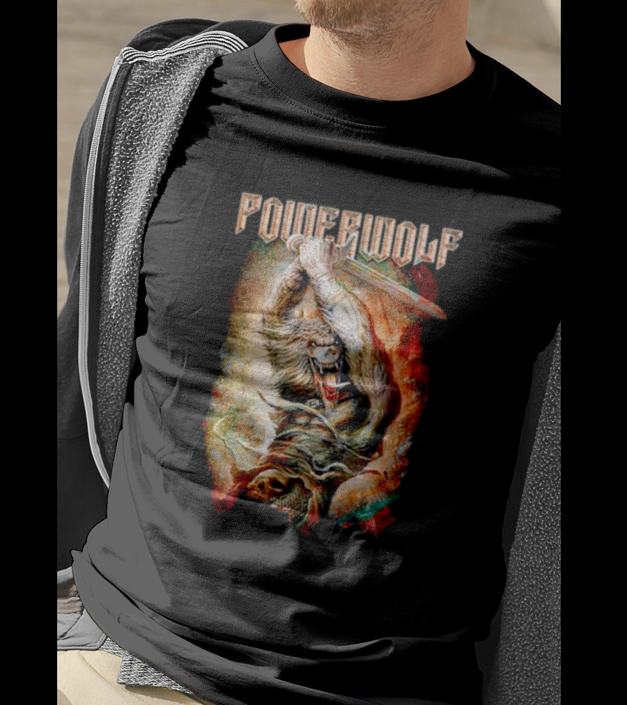Powerwolf Wolves Of War Fearless Battle Charge T-Shirt