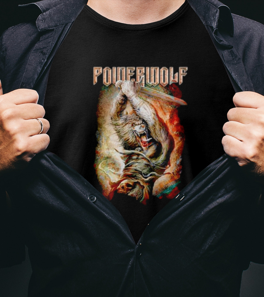 Powerwolf Wolves Of War Fearless Battle Charge T-Shirt