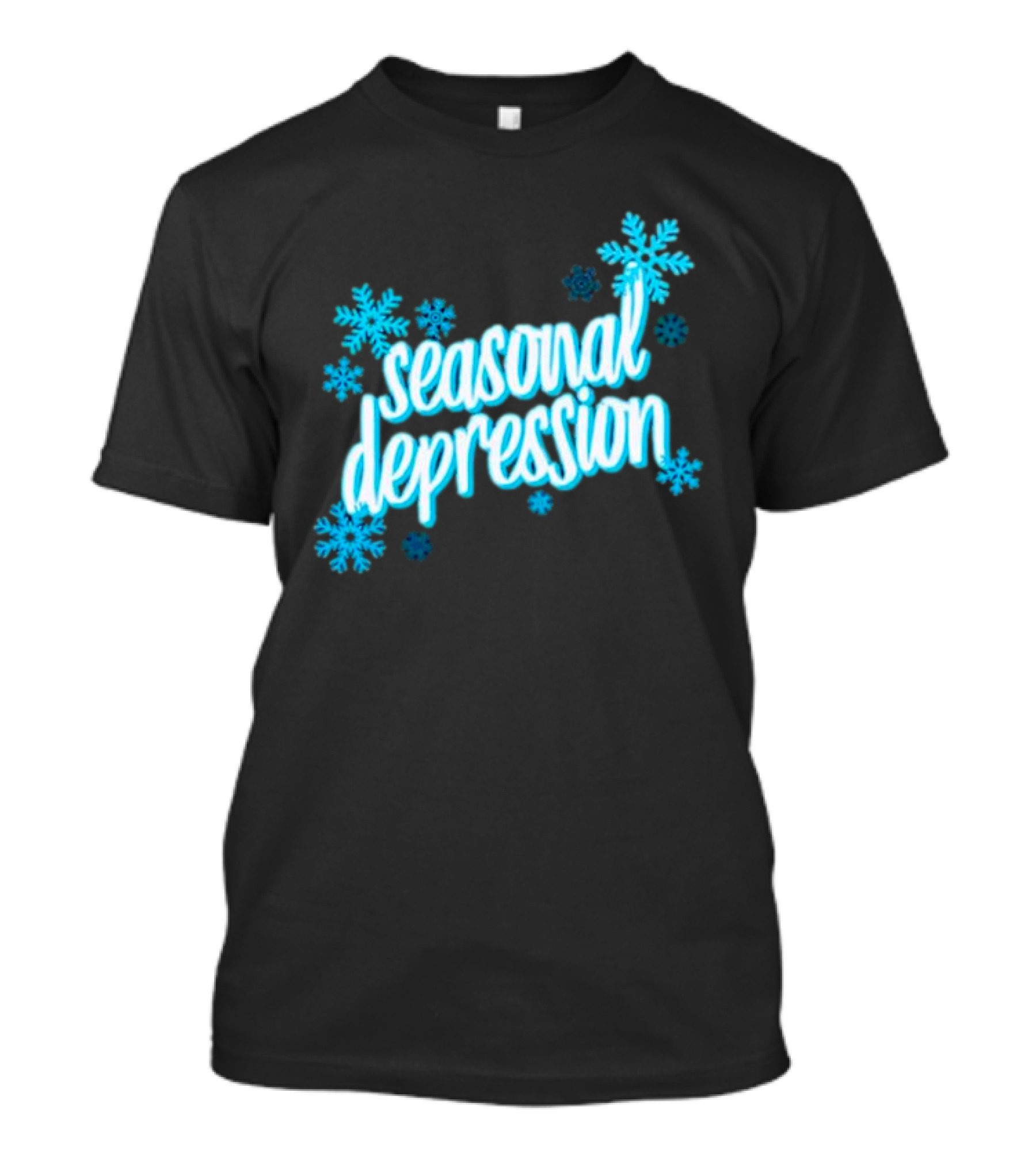 Seasonal Depression Snowflakes Winter Mood T-Shirt