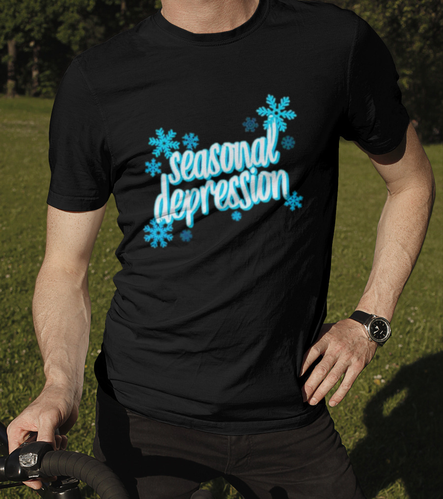 Seasonal Depression Snowflakes Winter Mood T-Shirt