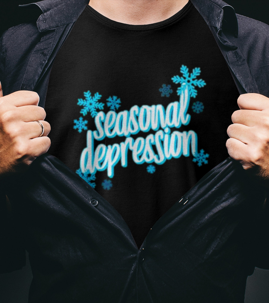 Seasonal Depression Snowflakes Winter Mood T-Shirt