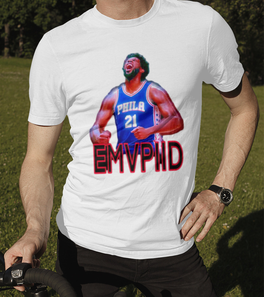 EMVPIID Joel Embiid Philadelphia 76ers Phila 21 T-Shirt