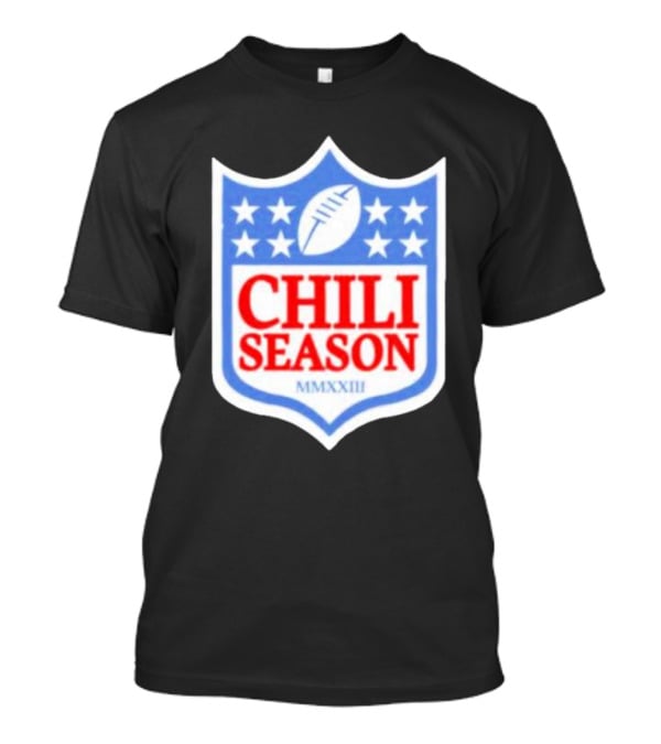 Chili Season MMXXIII Football Shield T-Shirt