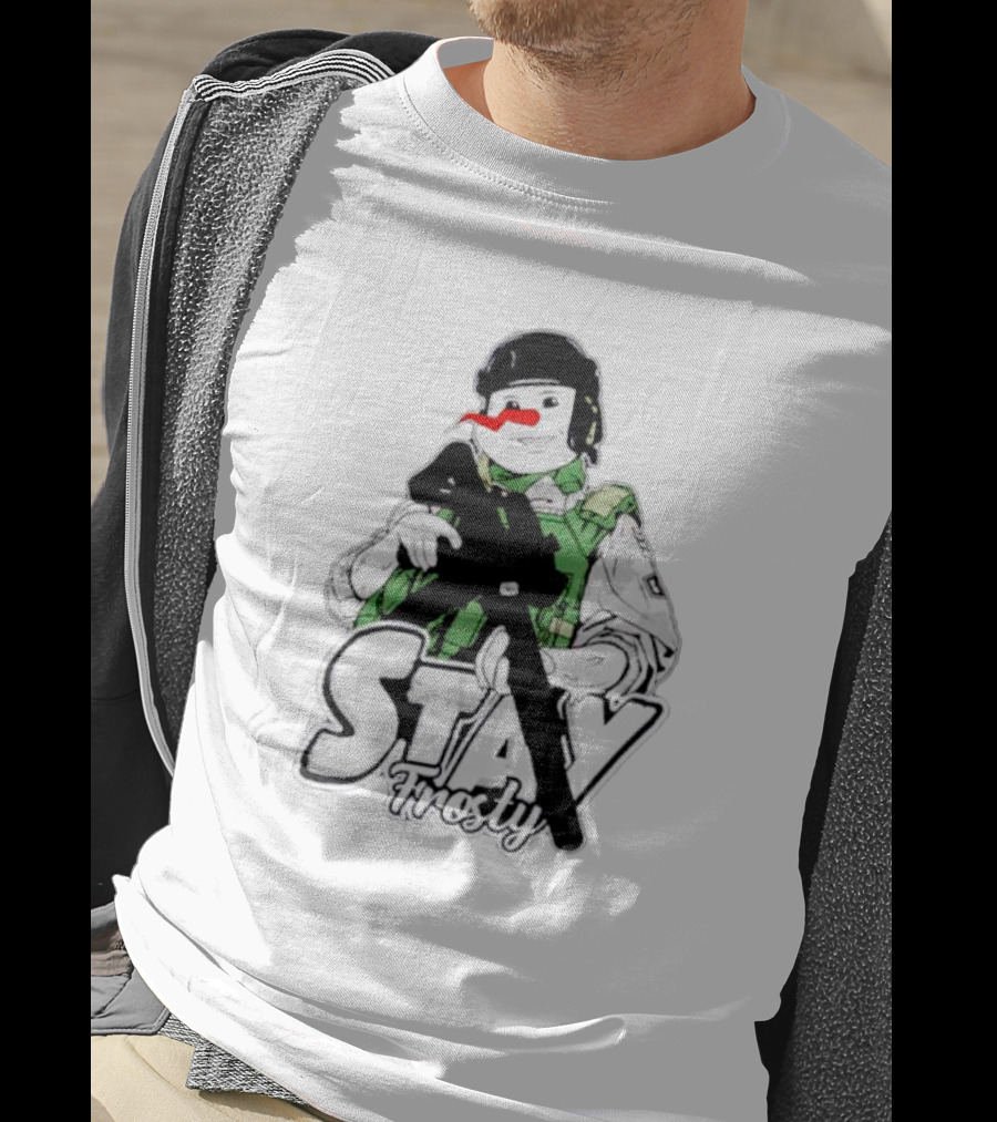 Stay Frosty Snowman Army T-Shirt