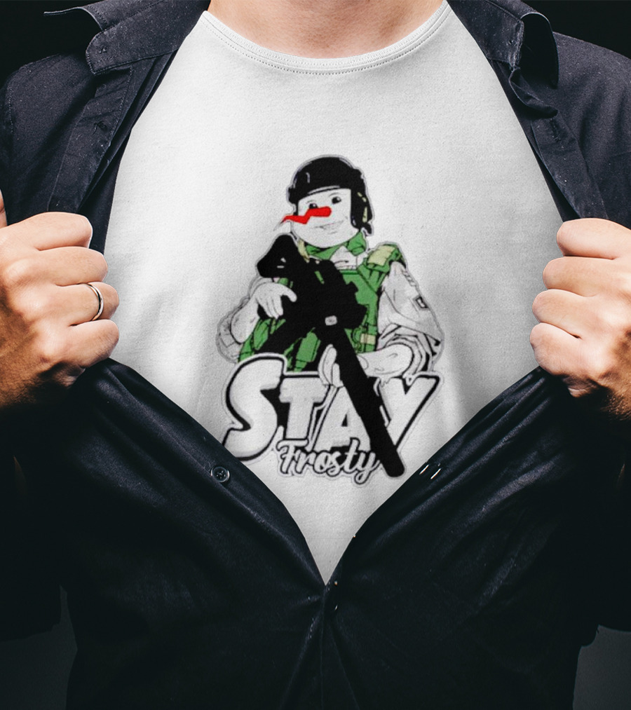 Stay Frosty Snowman Army T-Shirt