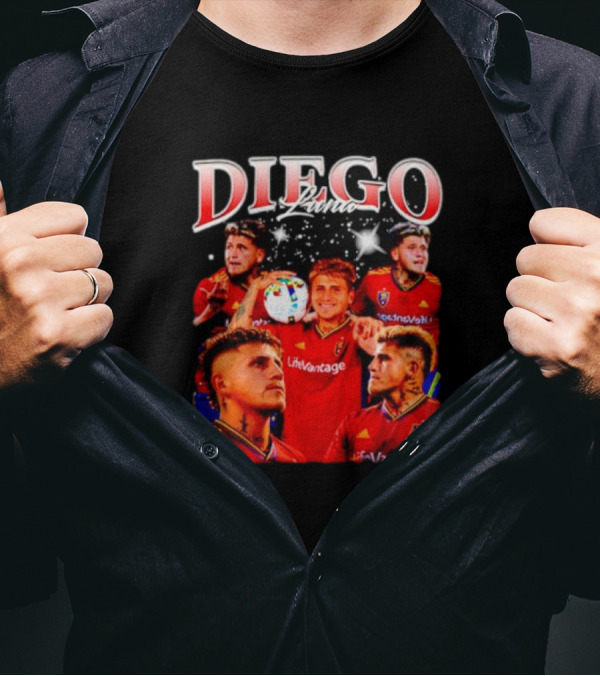 Diego Luna Real Salt Lake Soccer Star Bootleg T-Shirt