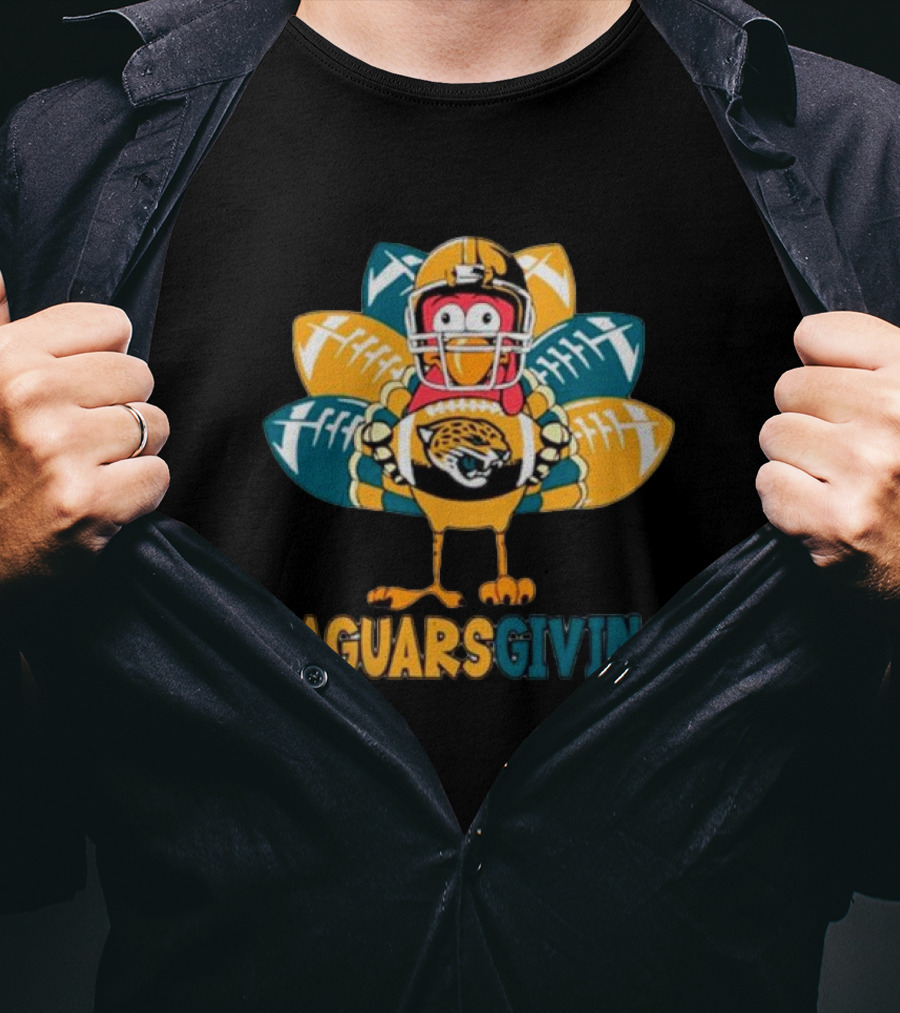 Jaguarsgiving Thanksgiving Jacksonville Jaguars Turkey T-Shirt