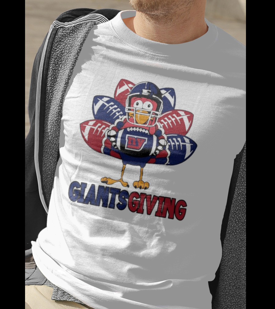 New York Giants Turkey Football Giantsgiving Thanksgiving T-Shirt