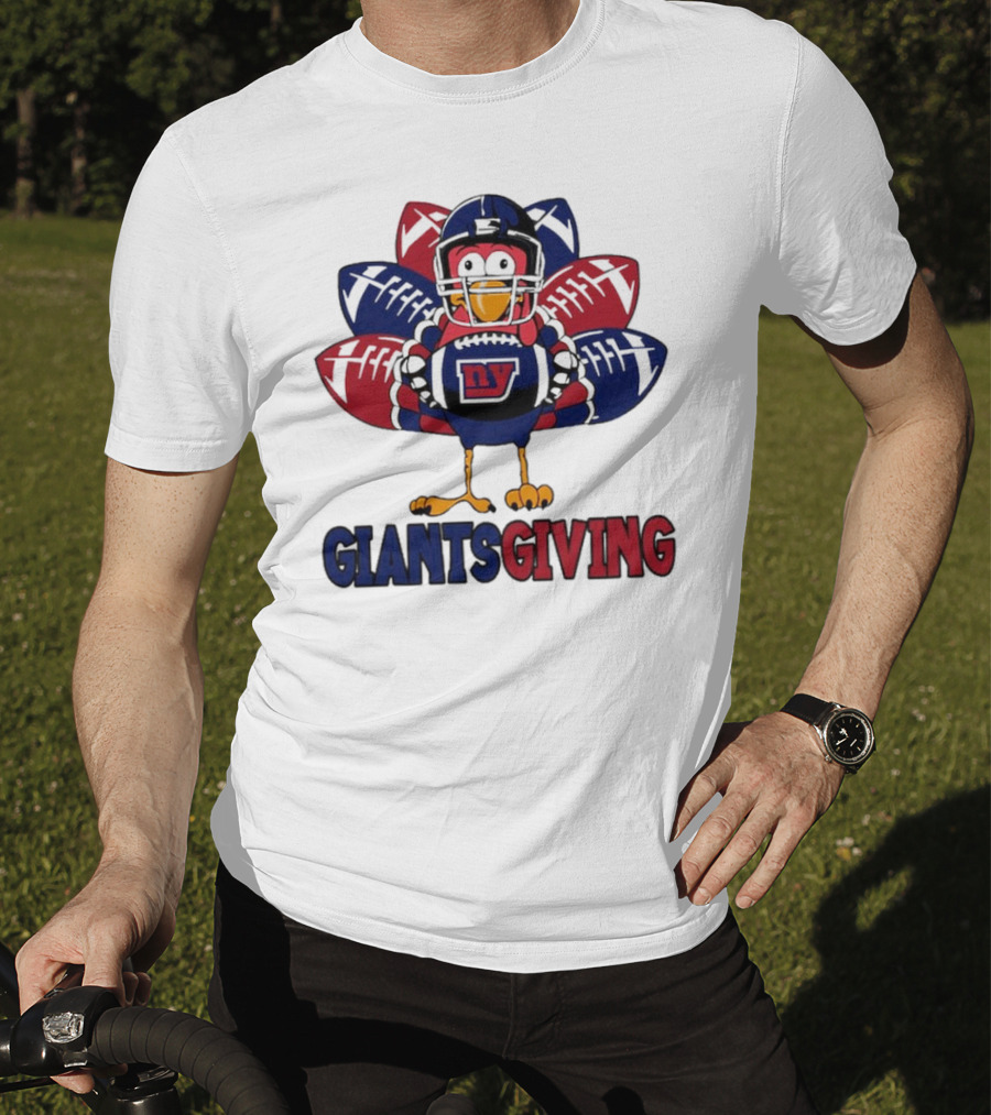 New York Giants Turkey Football Giantsgiving Thanksgiving T-Shirt