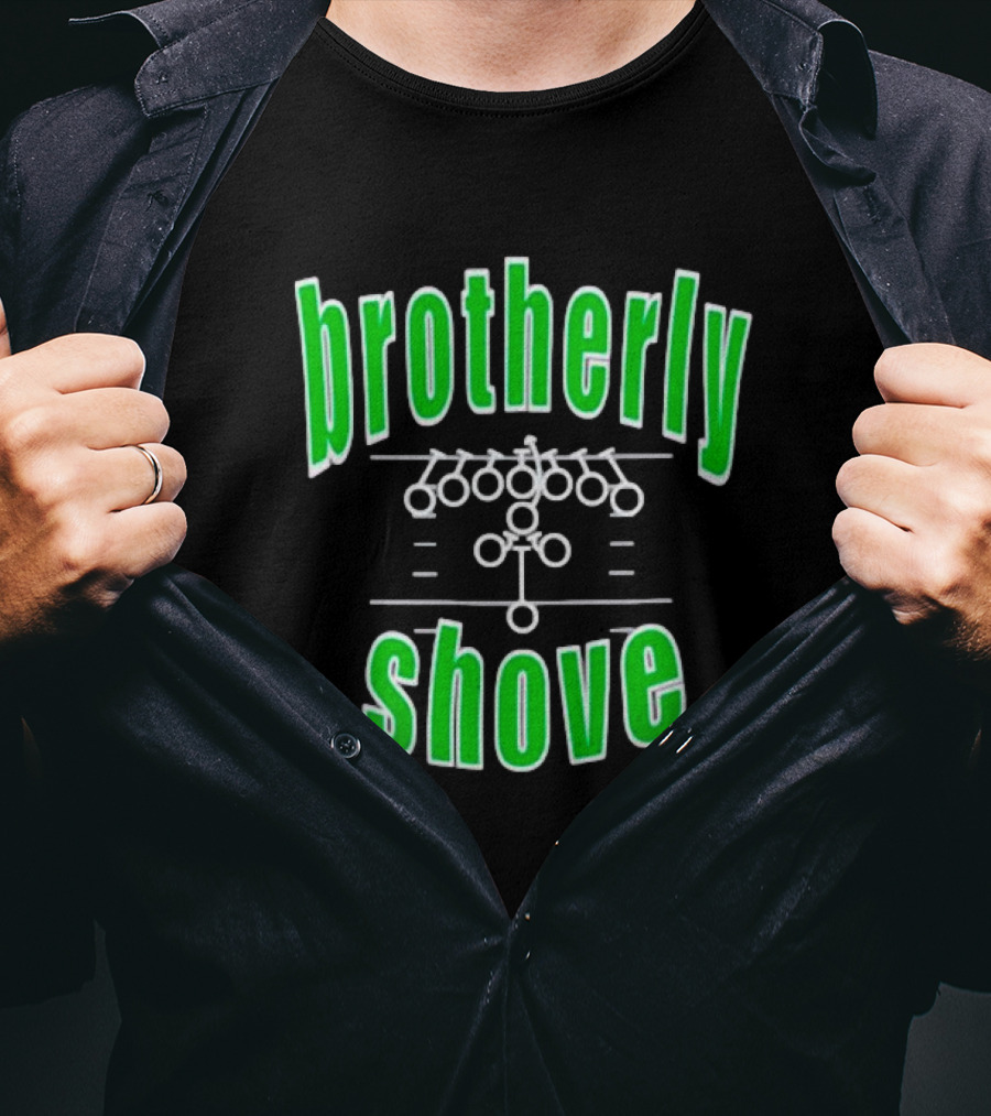 Brotherly Shove Philly Eagles Play Diagram T-Shirt