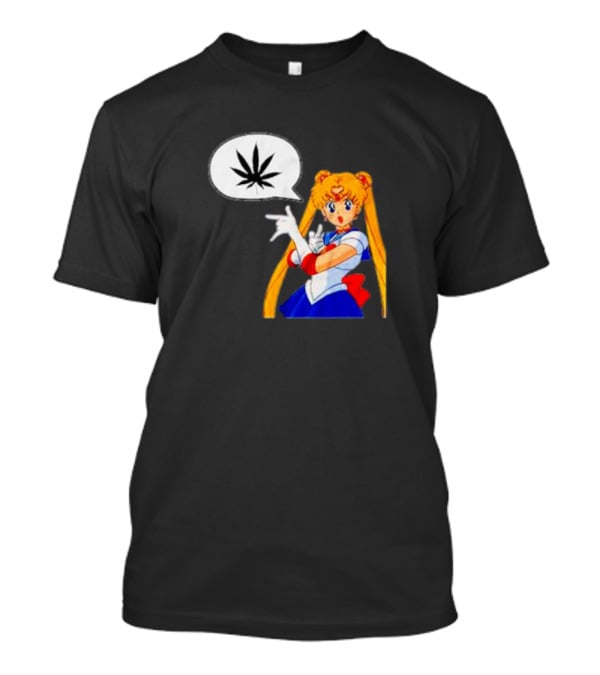 Sailor Moon Marijuana Speech Bubble Iconic Character T-Shirt