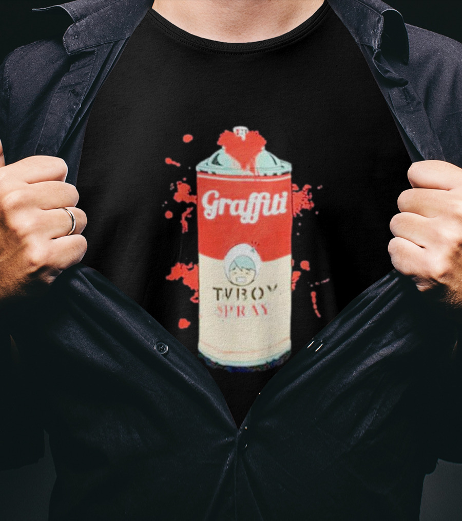 Graffiti TV Boy Spray Can Art Shawn Stockman T-Shirt