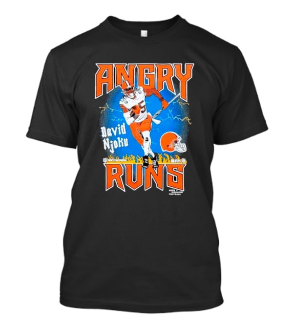 Angry Runs David Njoku Cleveland Browns Football T-Shirt